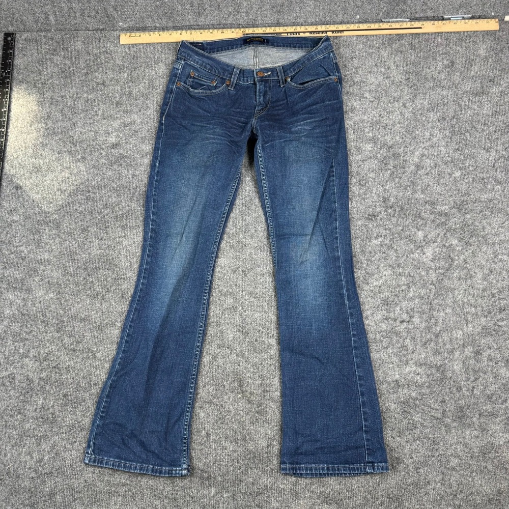 Levi's Jeans Womens Size 7M Blue Too Superlow 524 Bootcut Dark Wash Denim 24691